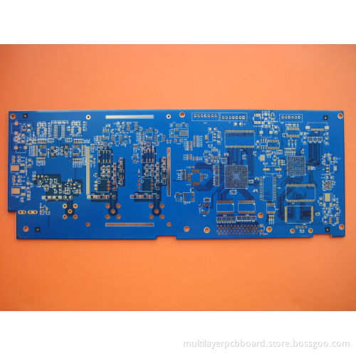 1 - 28 Layers Aluminium Base Blue 4 Layer Fr4 Custom Printed Circuit Boards With Flash Gold 0.5 - 6oz